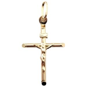 14 Karat Yellow Gold Crucifix Pendant #20903